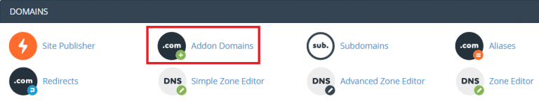 cpanel - Addon domains