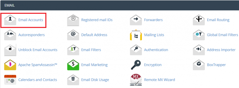 cpanel - Email_Accounts