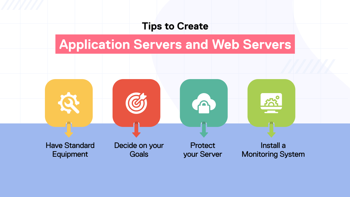 Tips for Creating Web Server and Application Servers