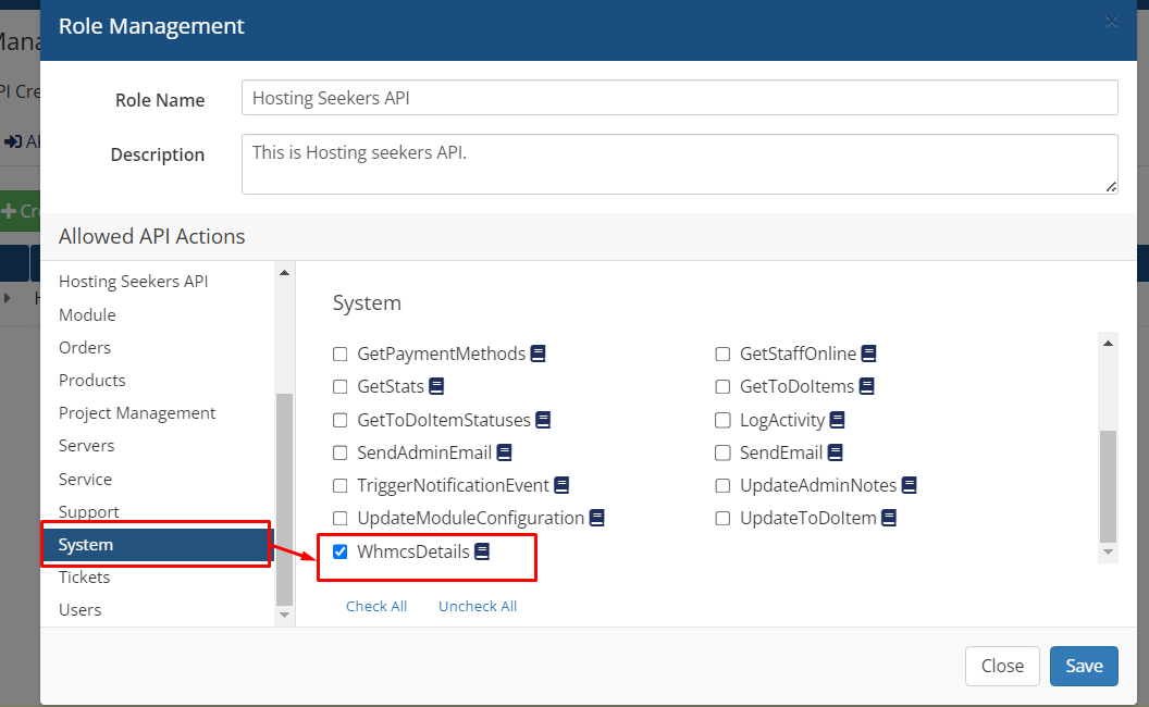 HostingSeekers WHMCS Module