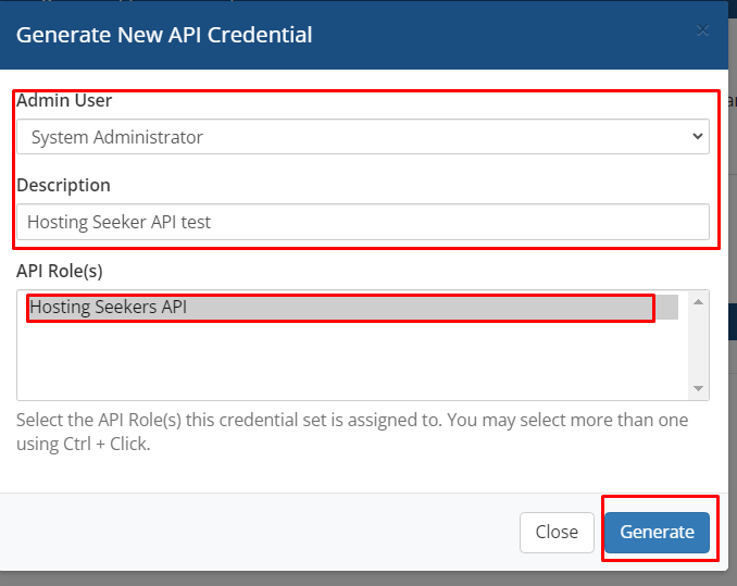 HostingSeekers WHMCS Module