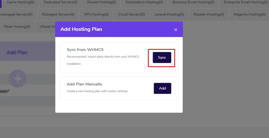 sync your WHMCS