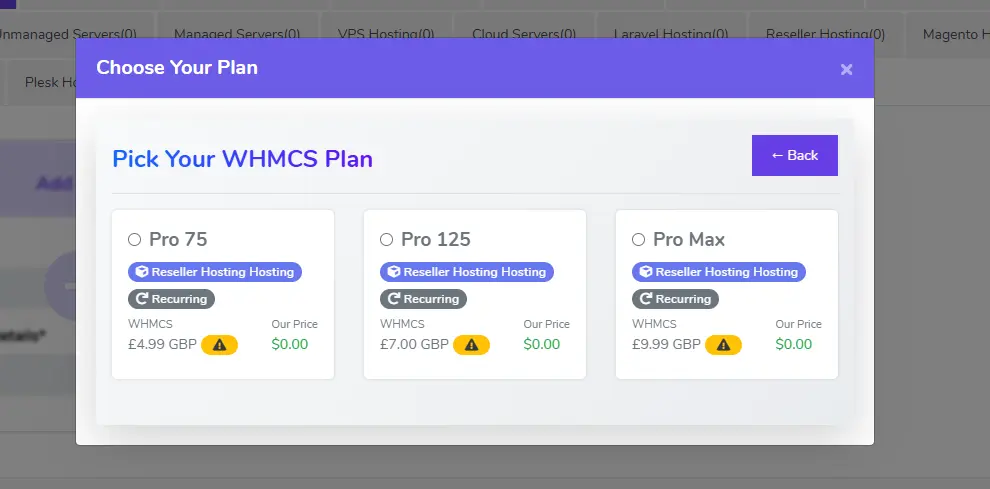 whmcs plan