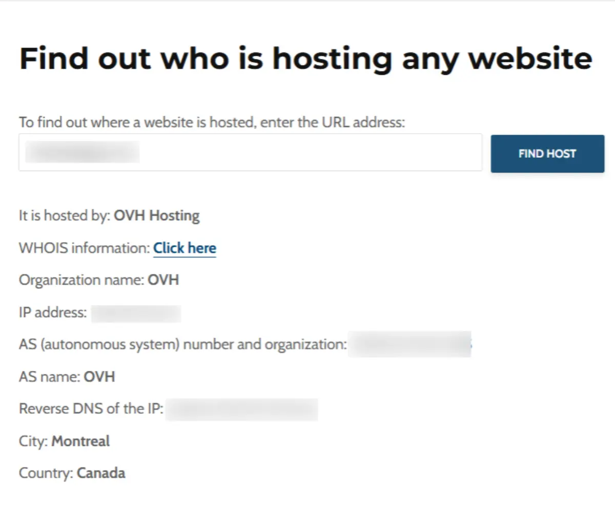 website is hosted