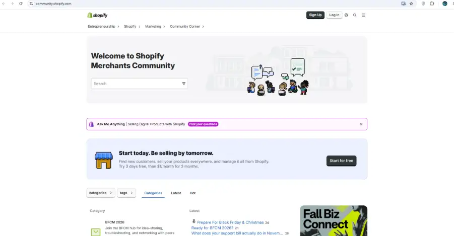 Step 3: Visit the Shopify Community. 