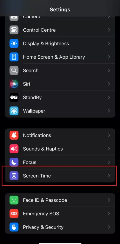settings app  