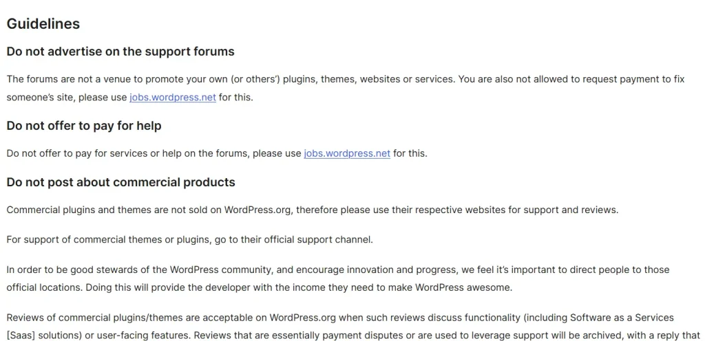 Review Forum Guidelines 