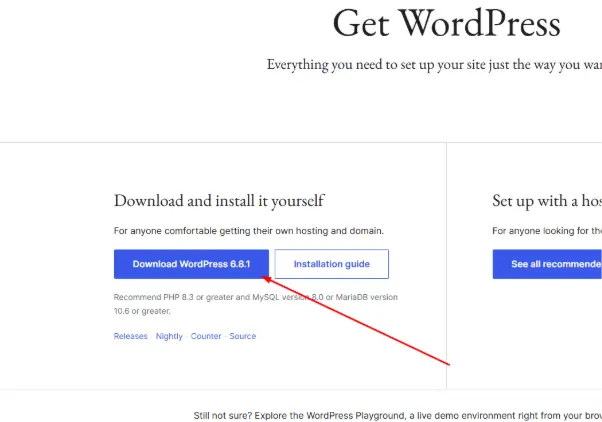 Download and Extract WordPress 