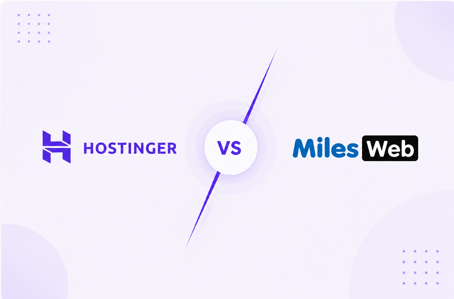 Hostinger vs MilesWeb: Which Is Better in 2026?