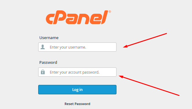login cpanel