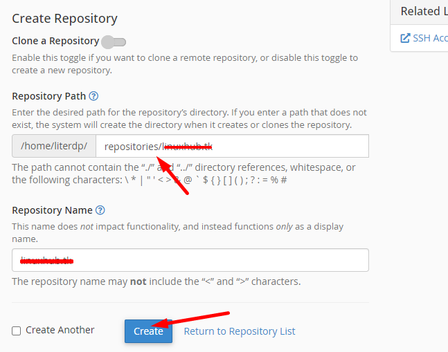 initialize git repository