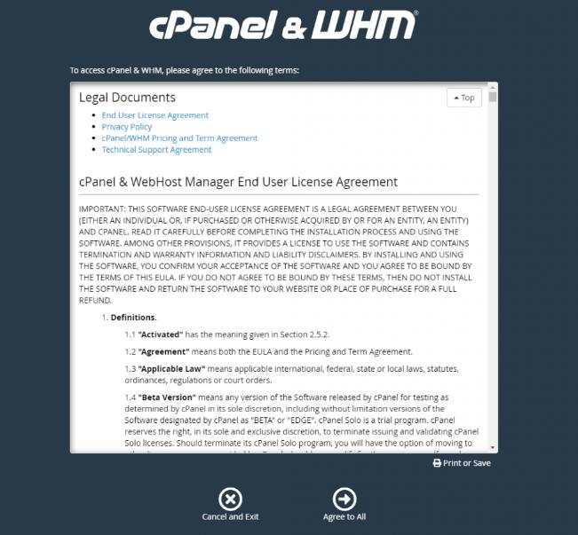cPanel hosting